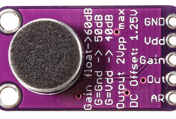 MAX9814 Microphone Amplifier Module with Auto Gain Control