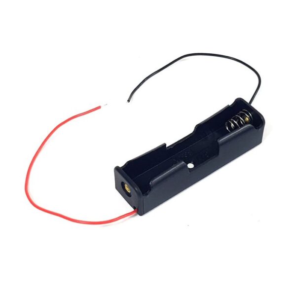 18650 Battery Holder Single Cell (1-Slot) with Wire Leads