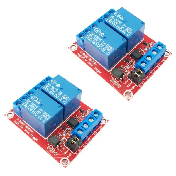 2-Channel 5V Relay Module (Optocoupled, for Arduino/PIC/ARM)