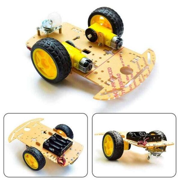 2WD Smart Robot Car Chassis Kit with TT Motors and Wheels (1-Layer)