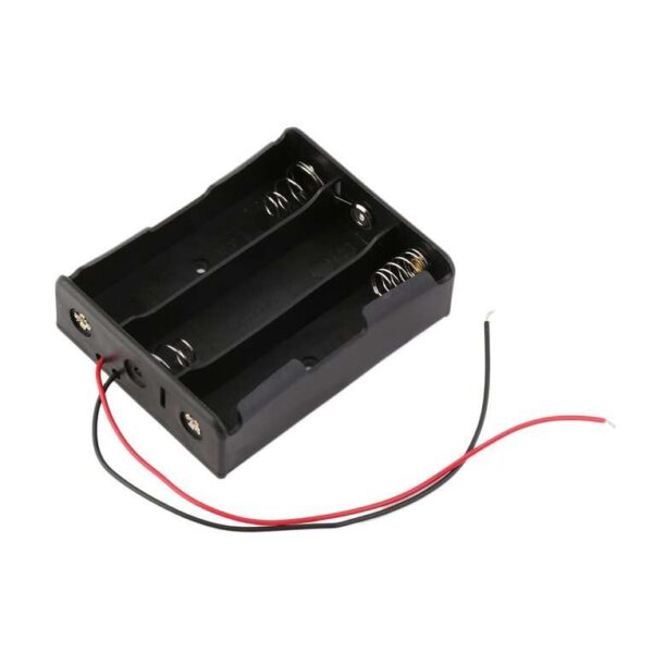 18650 Battery Holder 3-Slot with Wire Leads