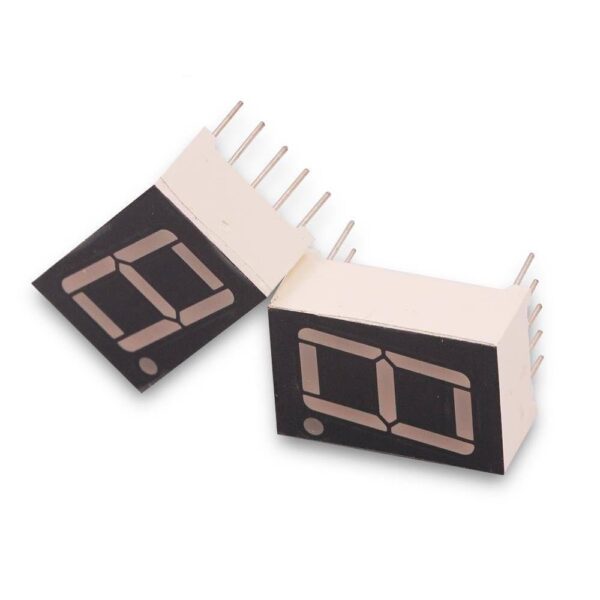 7-Segment Display Single Digit 0.56in Common Anode (5161BS, Red)