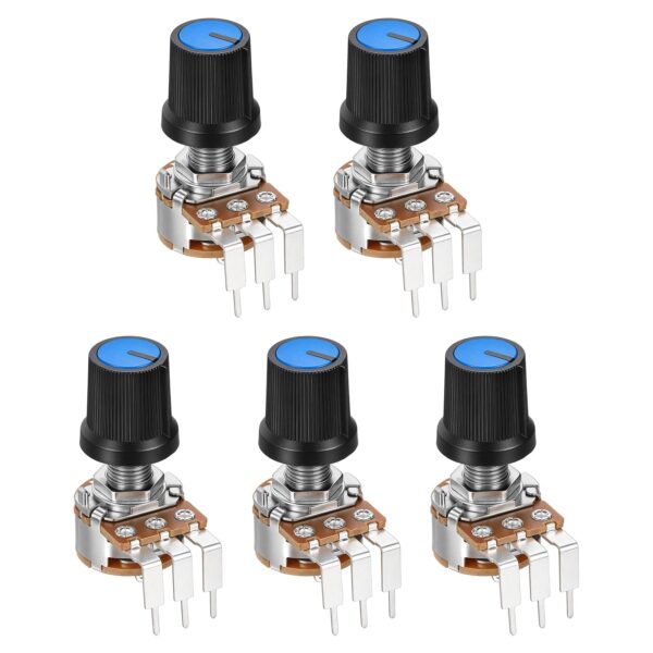 B20K 20K Ohm Linear Taper Rotary Potentiometer (3-Pin)