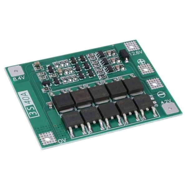 3S 40A 12V Lithium Battery Protection Module (BMS) with Balancing