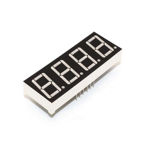 0.56 Inch 4-Digit 7-Segment LED Display Red (5461BS, Common Cathode)