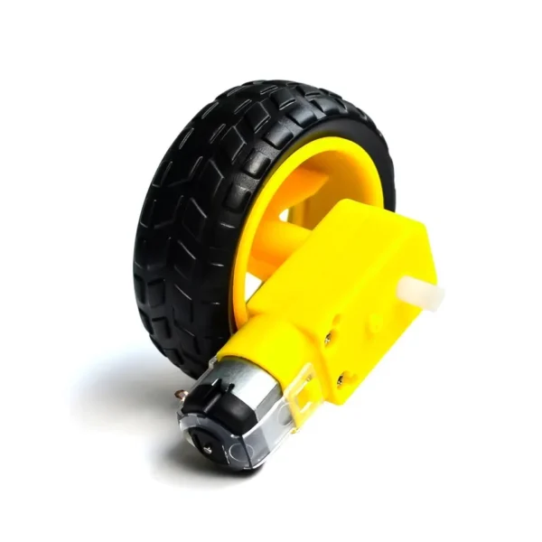 TT Gear Motor with Wheel Set (Yellow, 65mm, Pair)