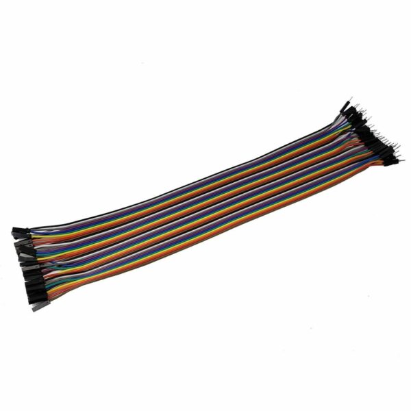 40-Pin Female to Male Dupont Jumper Wire Ribbon Cable (20cm)
