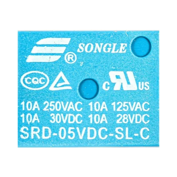 5V 10A SPDT Power Relay (SRD-05VDC-SL-C, 5-Pin)