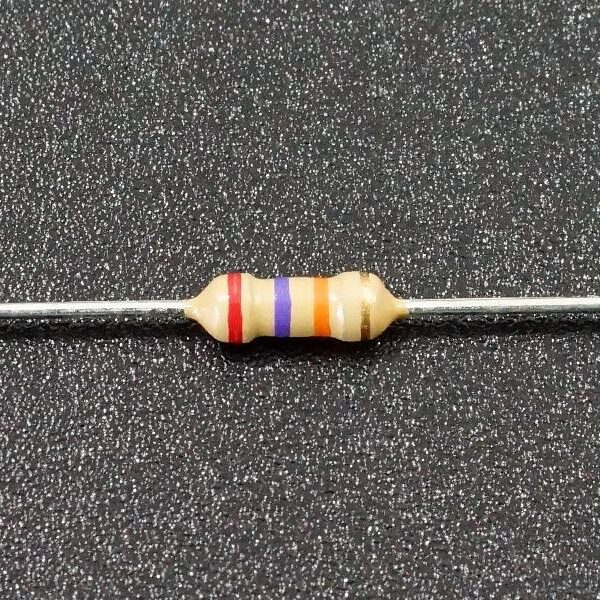 Carbon Resistor 4.7kΩ 0.25W Through Hole